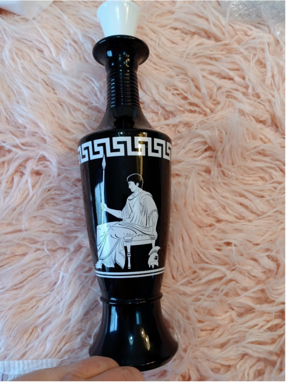 Vintage Empty - Roman Collectible Jim Beam Decanter 1958 decorative black white